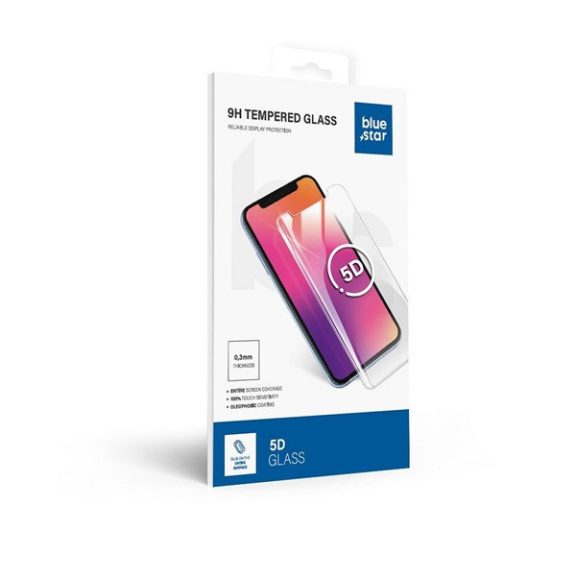 Blue Star Motorola Edge 50 Pro tempered glass kijelzővédő üvegfólia, fekete