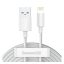 Baseus Simple Wisdom USB / Lightning adat/töltőkábel, 2,4A, 1,5m, Fehér (2db)