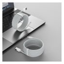 Baseus Simple Wisdom USB / Lightning adat/töltőkábel, 2,4A, 1,5m, Fehér (2db)