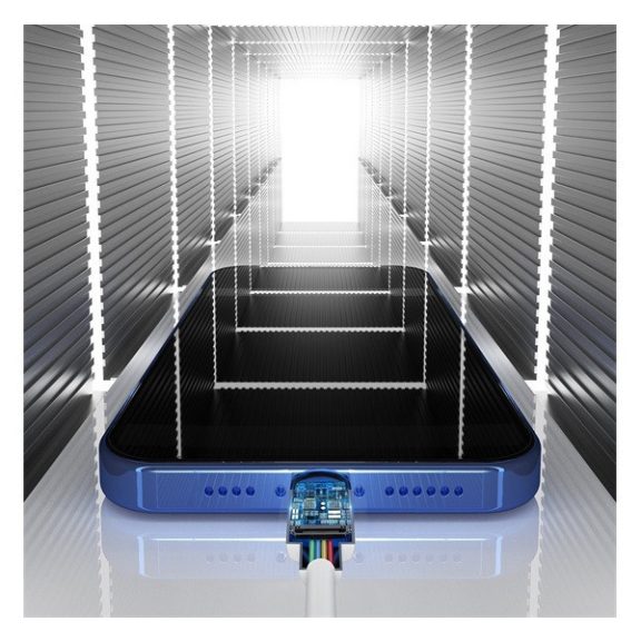 Baseus Simple Wisdom USB / Lightning adat/töltőkábel, 2,4A, 1,5m, Fehér (2db)