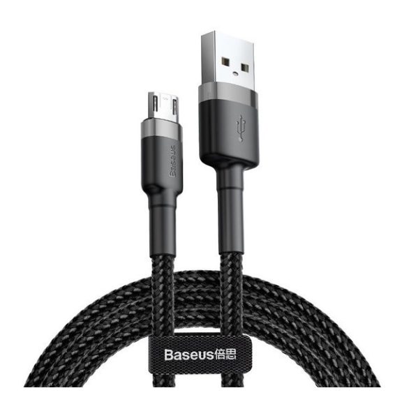 Baseus Cafule USB - Micro USB kábel, 2A, 3m, szürke/fekete