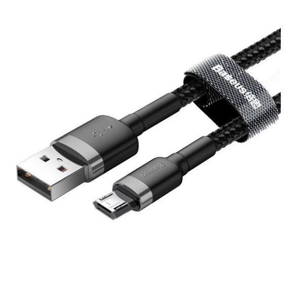 Baseus Cafule USB - Micro USB kábel, 2A, 3m, szürke/fekete