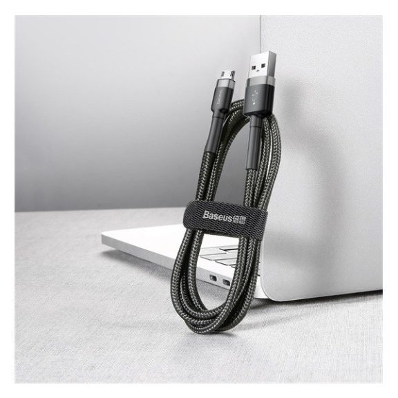 Baseus Cafule USB - Micro USB kábel, 2A, 3m, szürke/fekete