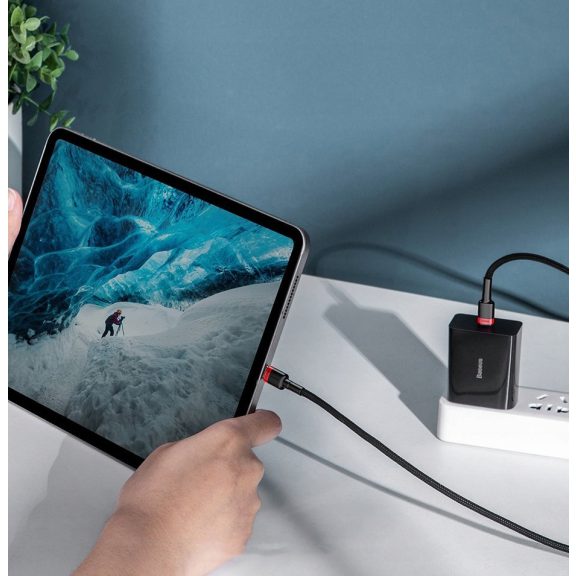 Baseus Cafule USB-C / USB-C adatkábel, 100W 2m, fekete-piros