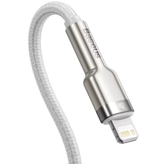 Baseus Cafule USB-C / Lightning kábel, 20W, 1m, fehér