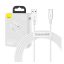 Baseus Superior USB-USB-C kábel, 66W, 2 m, fehér