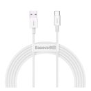Baseus Superior USB-USB-C kábel, 66W, 2 m, fehér