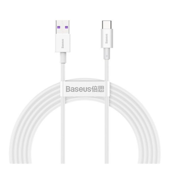 Baseus Superior USB-USB-C kábel, 66W, 2 m, fehér