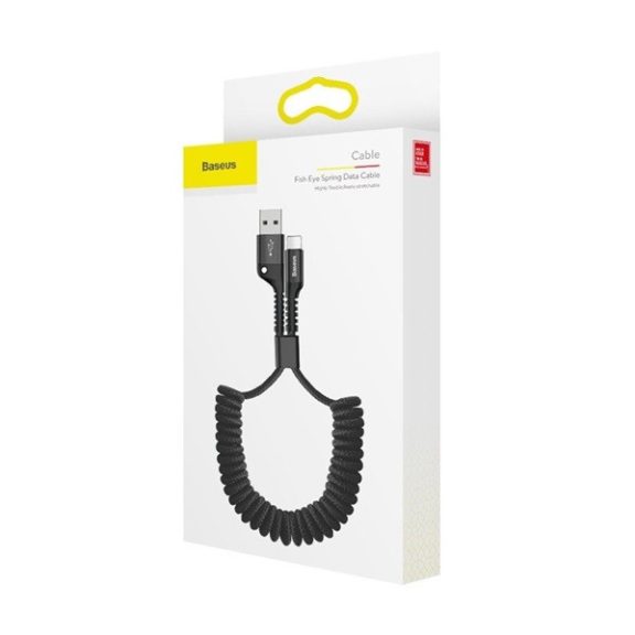 Baseus Fish eye USB / Lightning adat/töltőkábel, 23cm-1m, Fekete