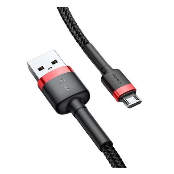 Baseus Cafule USB - Mirco USB kábel, 2.4A, 1m, piros/fekete