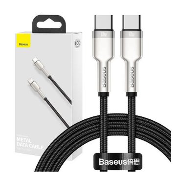 Baseus Cafule USB-C - USB-C kábel, 100W, 1m, fekete