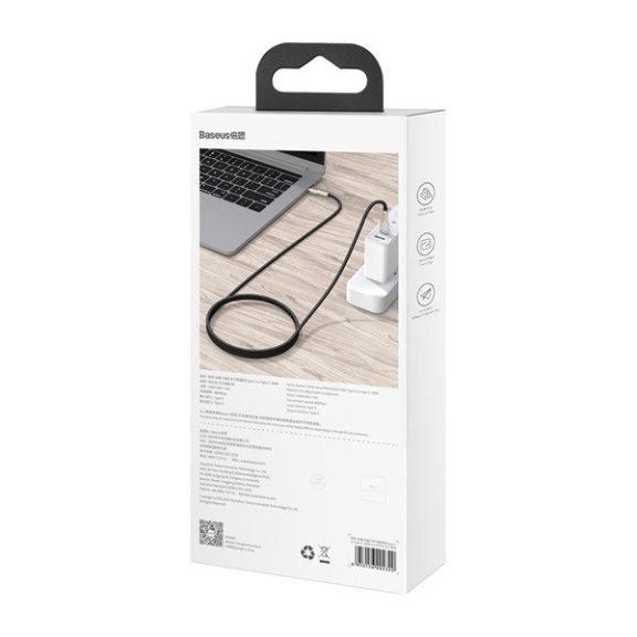 Baseus Cafule USB-C - USB-C kábel, 100W, 1m, fekete