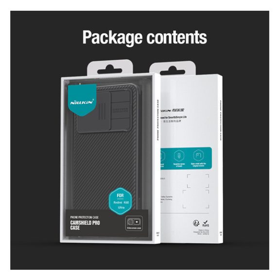 Nillkin CamShield Pro Xiaomi 13T/13T Pro műanyag hátlap tok, fekete