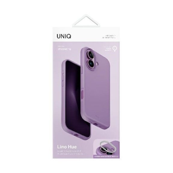 Uniq Lino Hue Apple iPhone 16 Magsafe Szilikon tok, rózsaszín