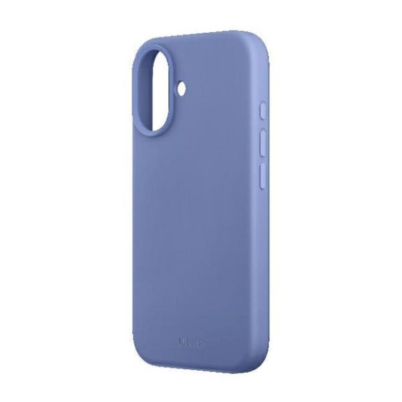 Uniq Lino Hue Apple iPhone 16 Magsafe Szilikon tok, kék
