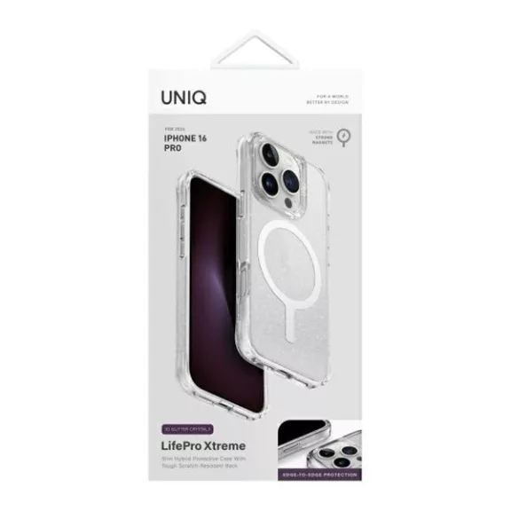 Uniq LifePro Xtreme iPhone 16 Pro Magsafe szilikon tok, áttetsző