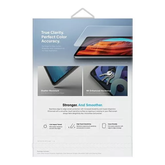Uniq Optix Clear iPad Air 11" (2024) Tempered kijelzővédő fólia felhelyező kerettel