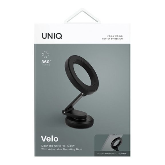 Uniq Velo univerzális mágneses telefon tartó, fekete