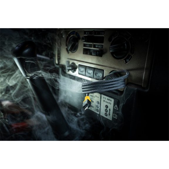 Tactical MagRope USB-C-Lightning adatkábel szövet bevonattal, 1m, fekete/sárga