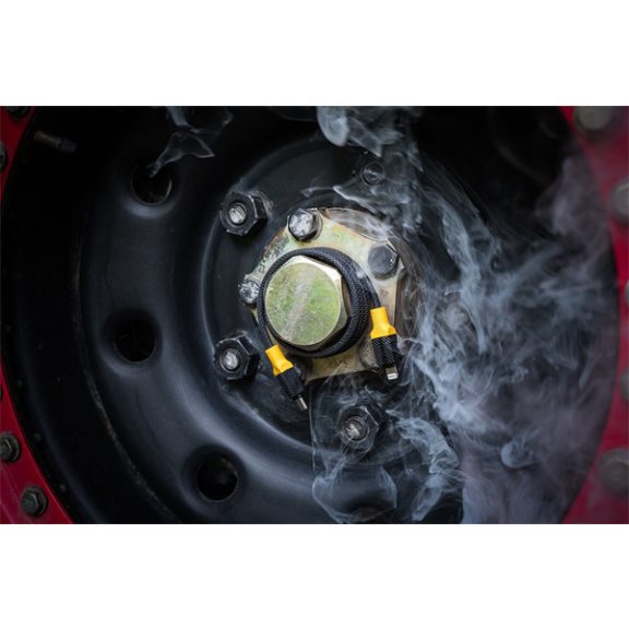 Tactical MagRope USB-C-Lightning adatkábel szövet bevonattal, 1m, fekete/sárga