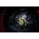 Tactical MagRope USB-C-USB-C adatkábel szövet bevonattal, 1m, fekete/sárga