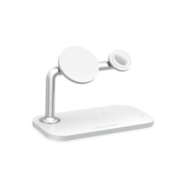   Mobile Origin 3  az 1-ben vezeték nélküli asztali töltő, fehér