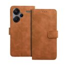 Tender Book Xiaomi Redmi Note 13 Pro Plus 5G flip/oldalra nyíló műbőr tok kártyatartó résszel, barna