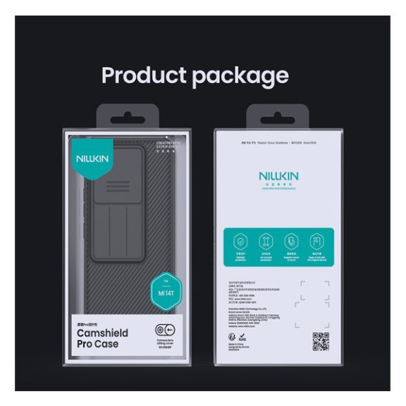 Nillkin CamShield Pro Xiaomi 14T műanyag tok, fekete