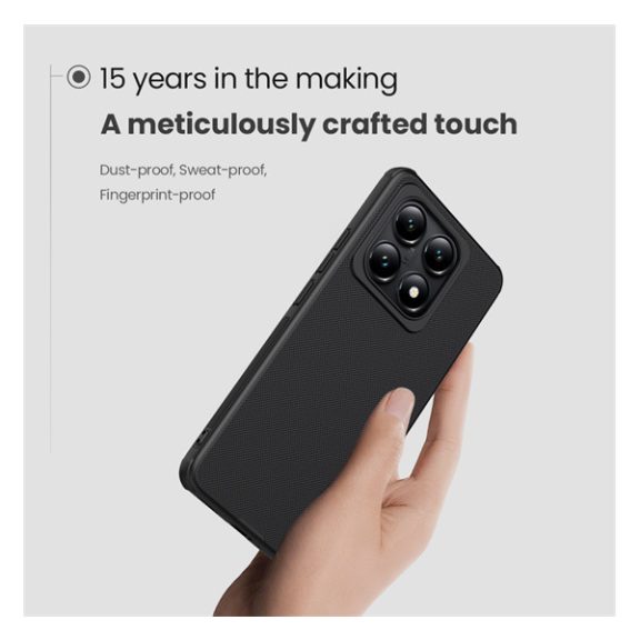 Nillkin Super Frosted Pro Xiaomi 14T Pro mágneses műanyag tok, fekete