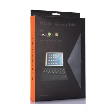   Univerzális tablet tok  billentyűzettel, 9-10.5col tablethez, fekete