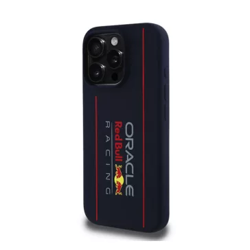   Red Bull Vertical Logo iPhone 16 Pro szilikon MagSafe tok, tengerészkék