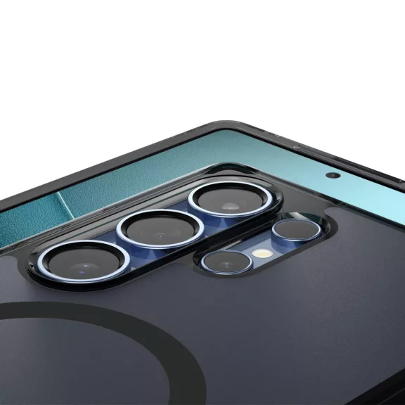 Spigen Ultra Hybrid MagFit Samsung Galaxy S25 Ultra tok, Frost Black, fekete