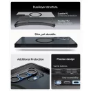 Spigen Ultra Hybrid MagFit Samsung Galaxy S25 Ultra tok, Frost Black, fekete