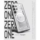 Spigen Ultra Hybrid MagFit Samsung Galaxy S25 Ultra tok, Zero One, fehér