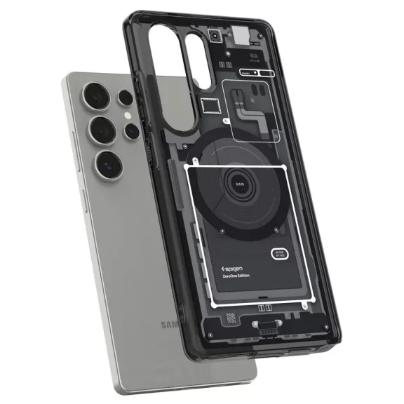 Spigen Ultra Hybrid MagFit Samsung Galaxy S25 Ultra tok, Zero One, fekete