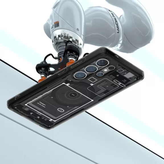 Spigen Ultra Hybrid MagFit Samsung Galaxy S25 Ultra tok, Zero One, fekete