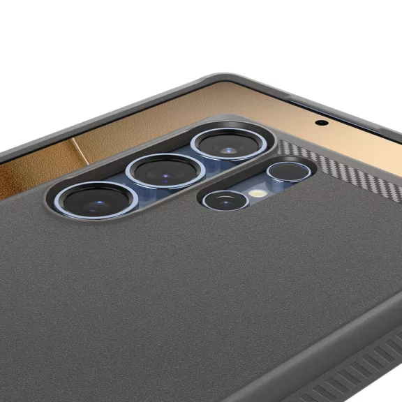 Spigen Rugged Armor MagFit Samsung Galaxy S25 Ultra tok, Marble, szürke