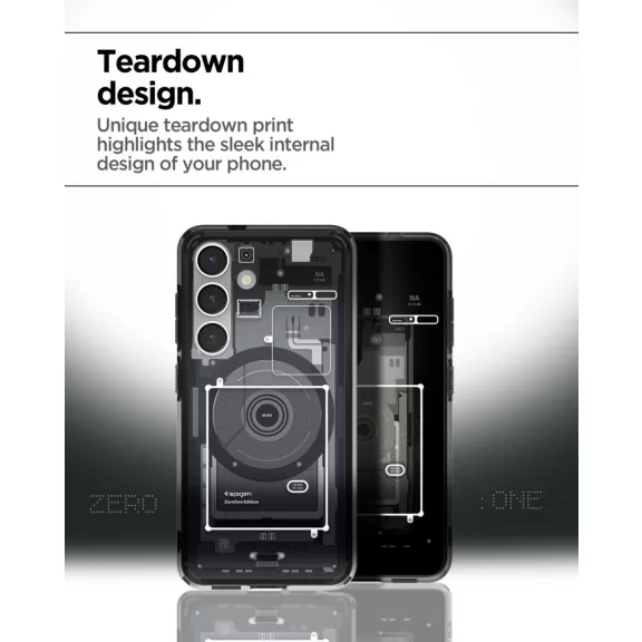 Spigen Ultra Hybrid MagFit Samsung Galaxy S25 tok, Zero One, fekete