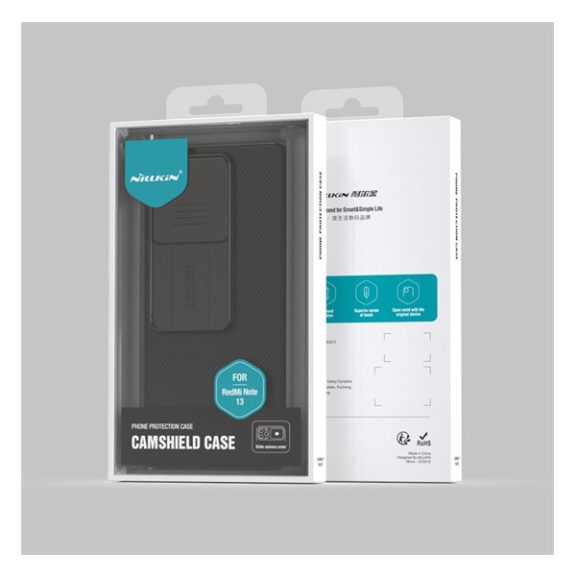 Nillkin CamShield Xiaomi Redmi Note 13 5G kemény hátlap tok, fekete