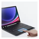 Dux Ducis DK Samsung Tab S10 Plus/S9 Plus/S9 FE Plus kihajtható tok vezeték nélküli billentyűzettel, háttérvilágítással, fekete