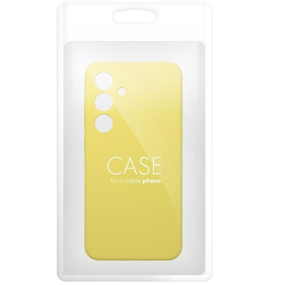 2mm Samsung Galaxy S25+ szilikon tok, világos sárga