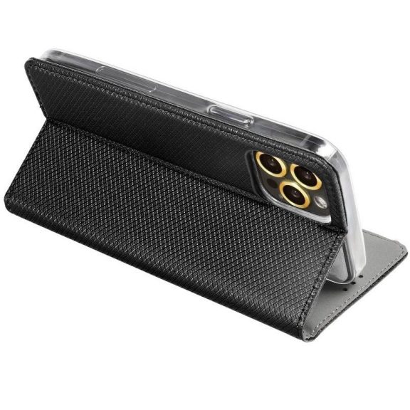 Magnet Samsung Galaxy S25+ mágneses flip tok, fekete