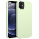 Roar Samsung Galaxy S25+ prémium szilikon tok velúr béléssel, világoszöld