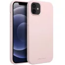 Roar Samsung Galaxy S25 Ultra prémium szilikon tok velúr béléssel, világos rózsaszín