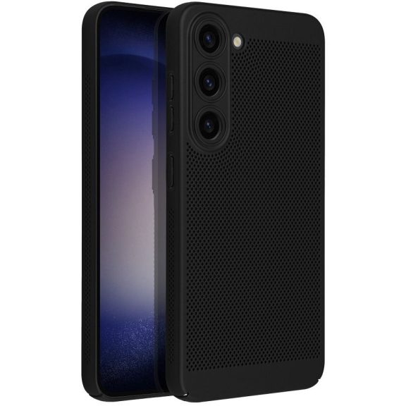 Breezy Samsung Galaxy S25+, műanyag tok, fekete