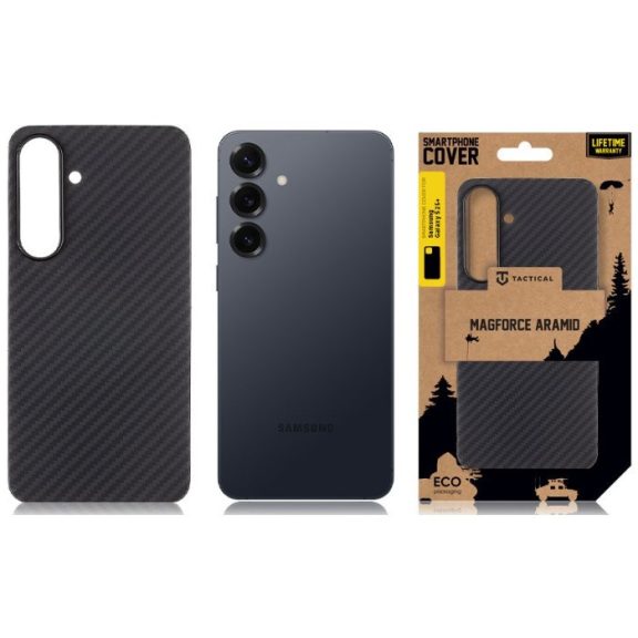 Tactical MagForce Aramid Samsung Galaxy S25+ MagSafe kompatibilis tok, fekete
