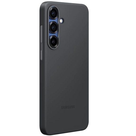 Samsung Galaxy S25+ Silicone Cover, gyári szilikon tok, fekete