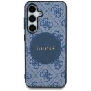 Guess 4G Round Patch Classic Logo Samsung Galaxy S25+ MagSafe kemény hátlap tok, kék