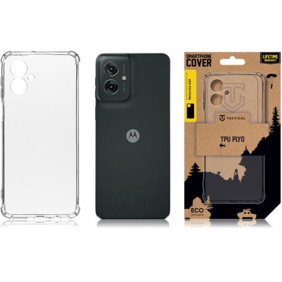 Tactical TPU Plyo Motorola G55 hátlap tok, átlátszó