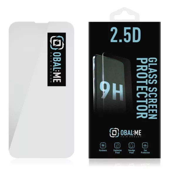 OBAL:ME 2.5D Glass Screen Apple iPhone 17E / 16E / 14 / 13 / 13 Prokijelzővédő üvegfólia, clear